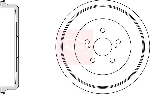 Apec Brake Drum DRM9999 - image 2