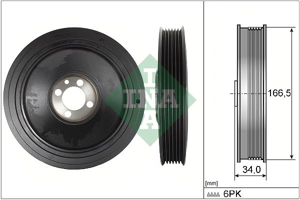 INA Crankshaft Pulley (tvd) 544015010 - image 2