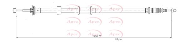 Apec Handbrake Cable CAB1688 - image 2