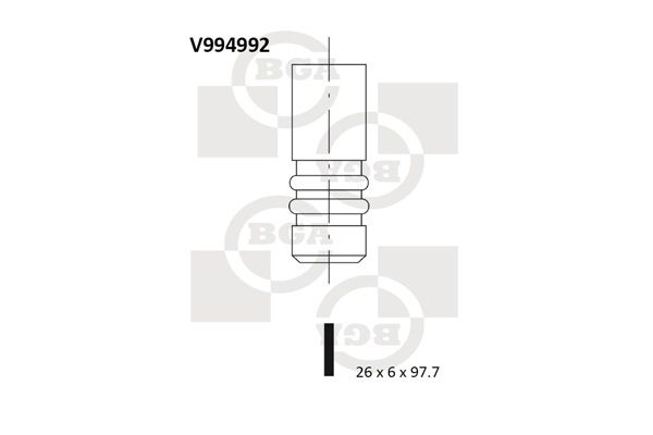 BGA Intake Valve Inlet V994992 - image 2