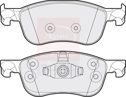 Apec Brake Pads Set PAD2207B - image 2