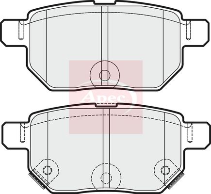 Apec Brake Pads Set PAD1734 - image 2