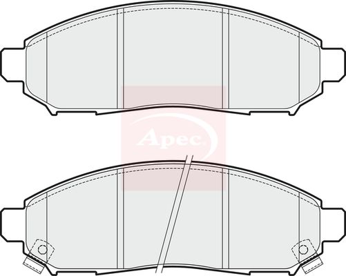 Apec Brake Pads Set PAD1867 - image 2
