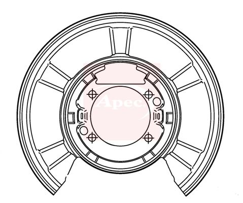 Apec Brake Disc Splash Panel ASG1177 - image 2