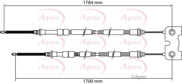 Apec Handbrake Cable CAB1133 - image 2