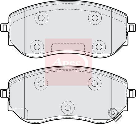 Apec Brake Pads Set PAD2239 - image 2