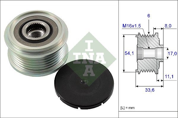 INA Overrunning Alternator Pulley 535005910 - image 2