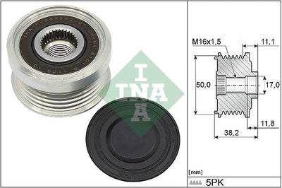 INA Overrunning Alternator Pulley 535033710