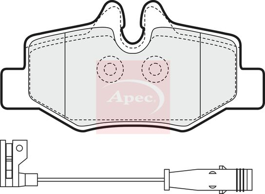 Apec Brake Pads Set PAD1436 - image 2