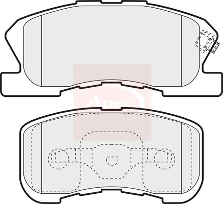 Apec Brake Pads Set PAD1148 - image 2