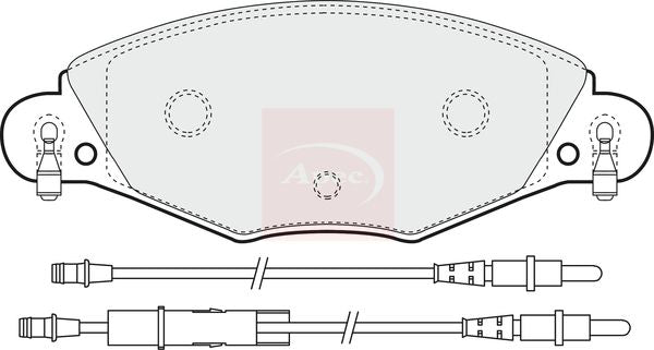 Apec Brake Pads Set PAD1283 - image 2