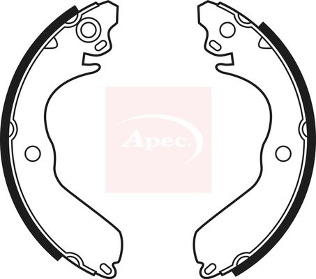 Apec Brake Shoes Set SHU501 - image 2
