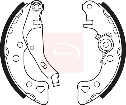 Apec Brake Shoes Set SHU663 - image 2