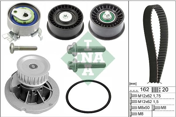 INA Timing Belt Kit & Water Pump 530044130 - image 2