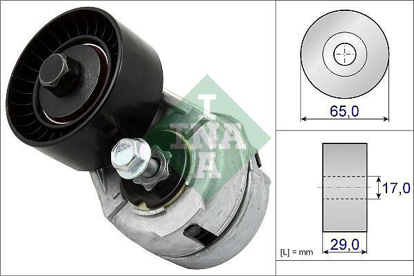 INA Drive Belt Tensioner Pulley 534010920 - image 2
