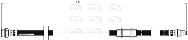 Apec Brake Hose HOS3809 - image 2