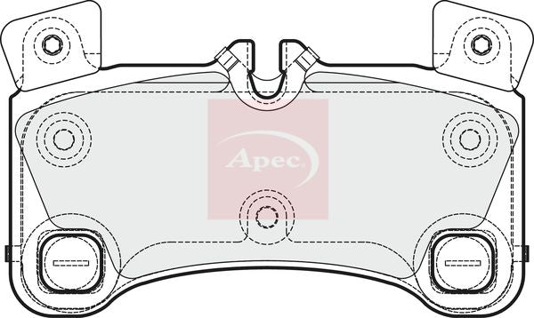 Apec Brake Pads Set PAD1671 - image 2