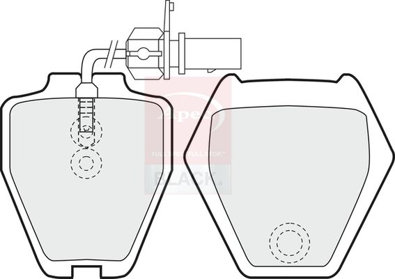 Apec Brake Pads Set PAD1179B - image 2