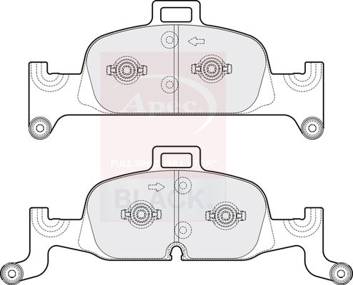 Apec Brake Pads Set PAD2133B - image 2