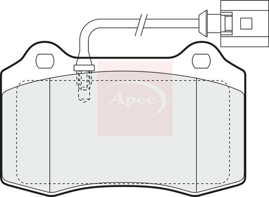 Apec Brake Pads Set PAD1374 - image 2