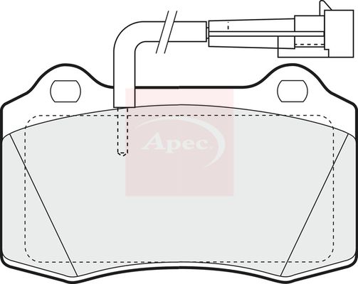 Apec Brake Pads Set PAD1150 - image 2