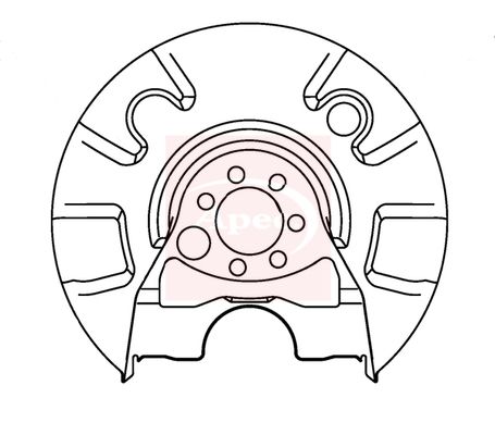 Apec Brake Disc Splash Panel ASG1039 - image 2