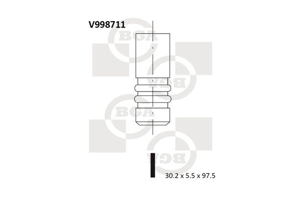 BGA Exhaust Valve V998711 - image 2