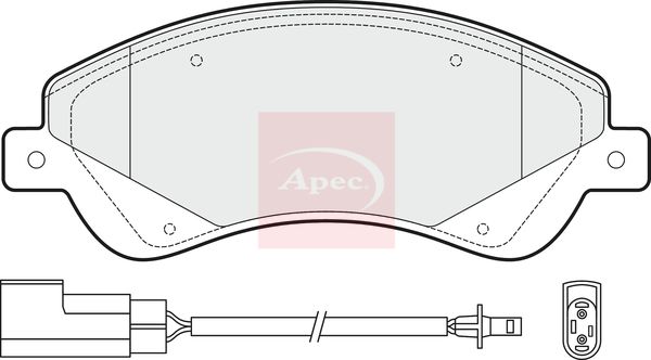 Apec Brake Pads Set PAD1476 - image 2