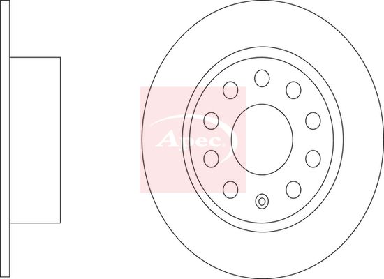 Apec Brake Disc DSK4149 - image 2