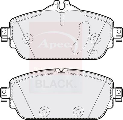 Apec Brake Pads Set PAD2025B - image 2