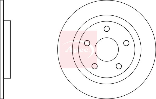 Apec Brake Disc DSK2687 - image 2