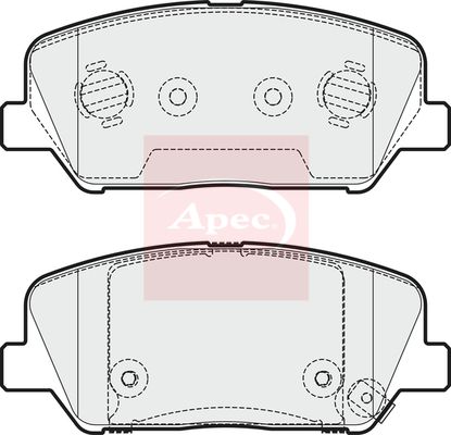 Apec Brake Pads Set PAD1953 - image 2
