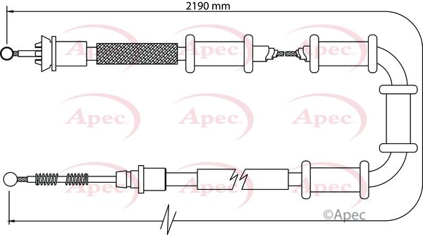 Apec Handbrake Cable CAB1104 - image 2