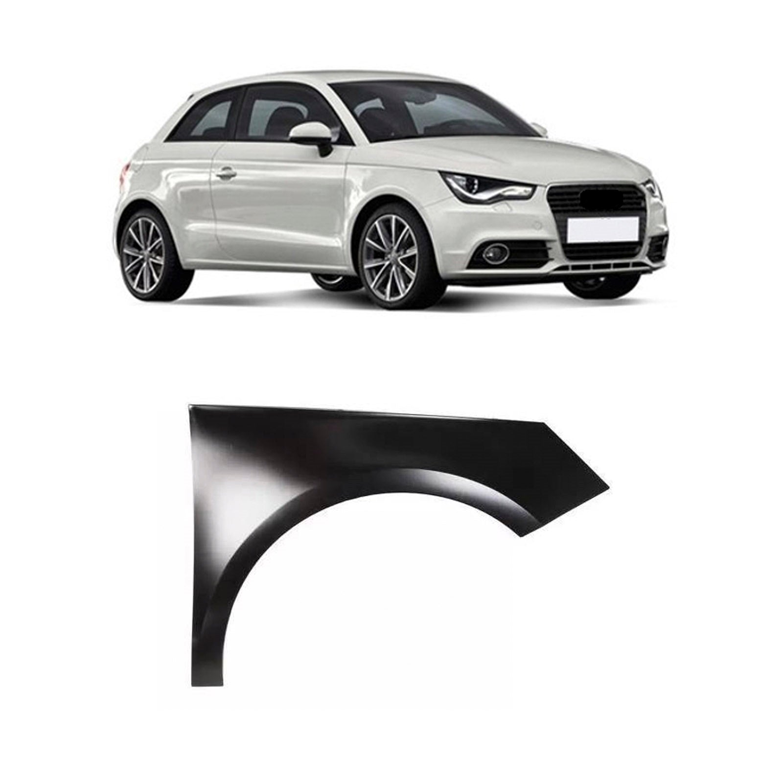 Fits Audi A1 2010- Front Wing Primed Driver Side 