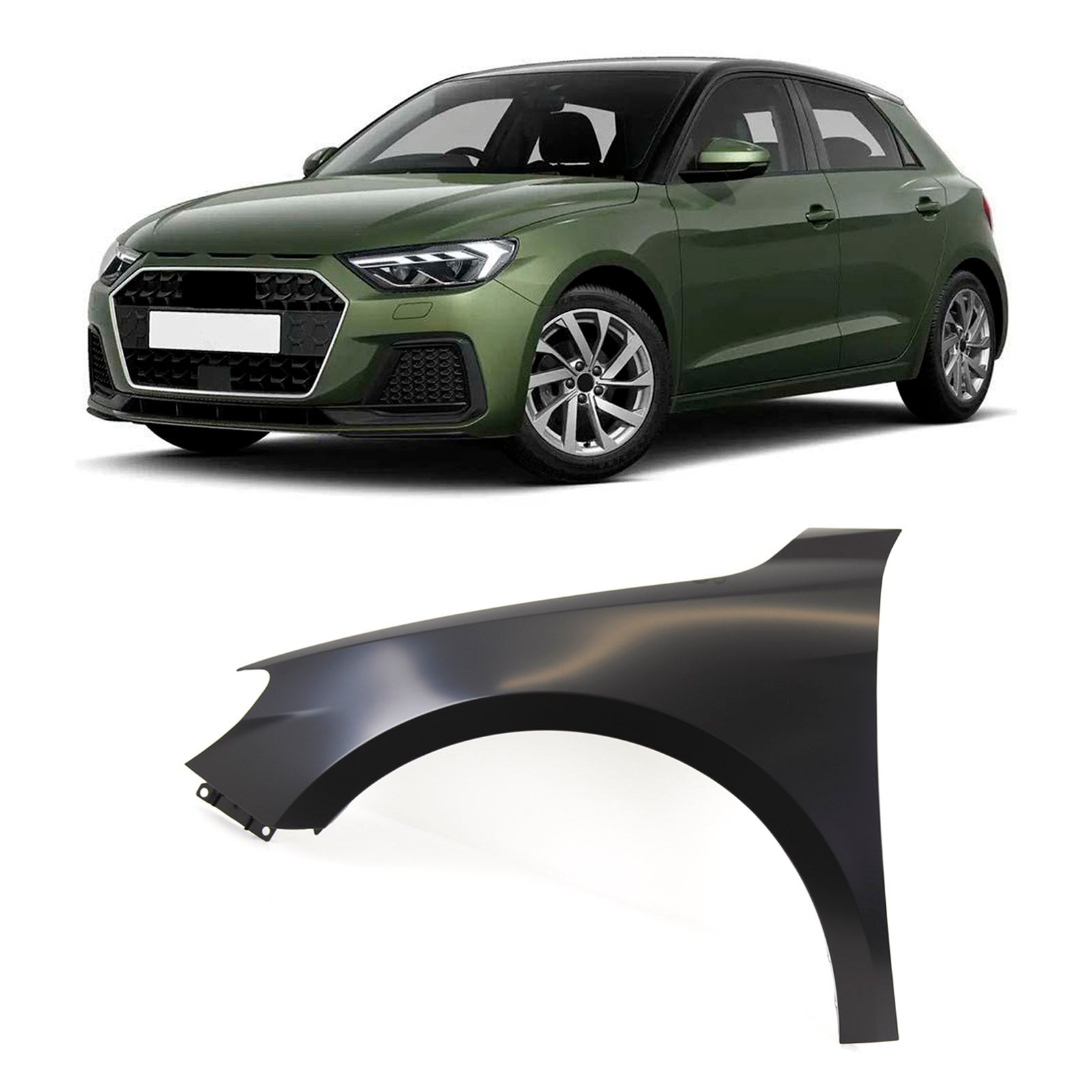 For Audi A1 Sportback 2019- Front Wing Passenger Side 82A821021