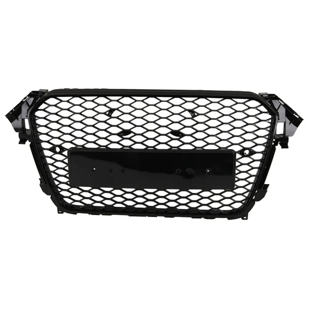 Fits Audi A4 B8.5 11-15 Bumper Grille Honeycomb Gloss Black Sport - image 2