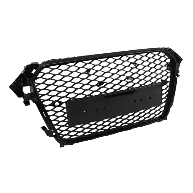 Fits Audi A4 B8.5 11-15 Bumper Grille Honeycomb Gloss Black Sport - image 3