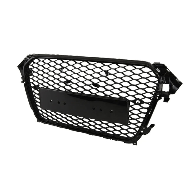 Fits Audi A4 B8.5 11-15 Bumper Grille Honeycomb Gloss Black Sport - image 4