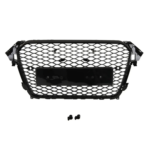 Fits Audi A4 B8.5 11-15 Bumper Grille Honeycomb Gloss Black Sport - image 5