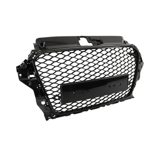 Audi A3 S3 8V 2012-2016 Front Bumper Main Grille Gloss Black RS Style Honeycomb - image 5