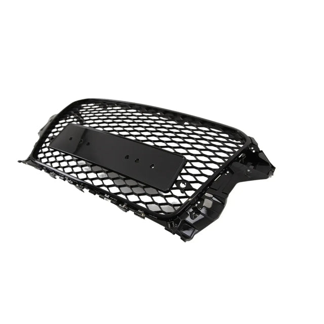 Audi A3 S3 8V 2012-2016 Front Bumper Main Grille Gloss Black RS Style Honeycomb - image 2