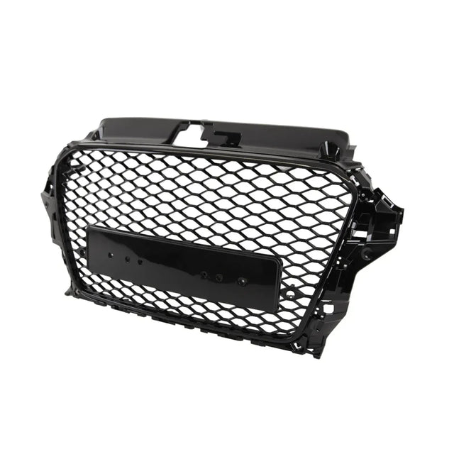 Audi A3 S3 8V 2012-2016 Front Bumper Main Grille Gloss Black RS Style Honeycomb - image 4