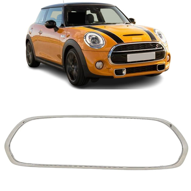 Fits Mini F55 F56 Hatchback 2014- Front Bumper Main Grille Moulding All Chrome - image 2