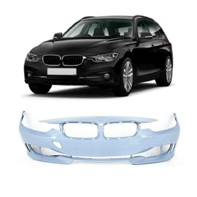 Fits BMW 3 Series F30/31 Pre-LCI 2012-2015 Front Bumper Primed No Pdc Or Washer Holes - tradevehicleparts.co.uk