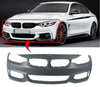 Fits BMW 4 F36 Gran Coupe 2014-2020 Front Bumper Primed M-Sport Models Only With Sensor Holes thumbnail