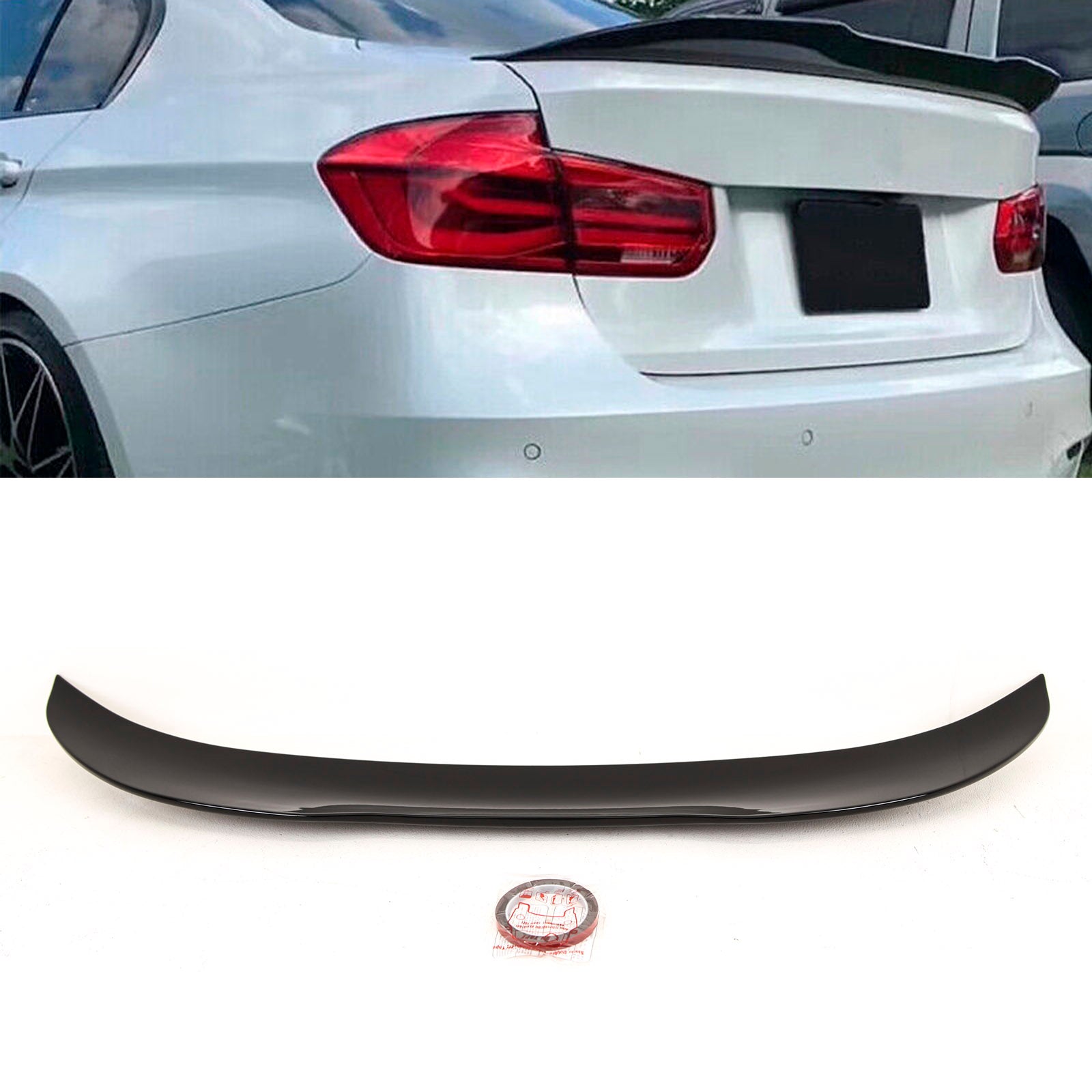 Fits BMW 3 Series F30 F80 M3 2012-2018 Rear Trunk Boot Spoiler PSM Style Gloss Black