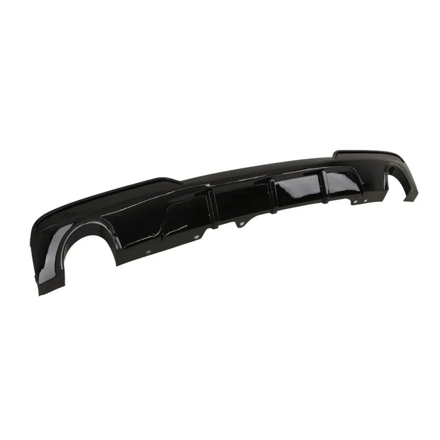 For BMW 5 Series F10 F11 Rear Bumper Diffuser Splitter Dual Exhaust Gloss Black - image 2