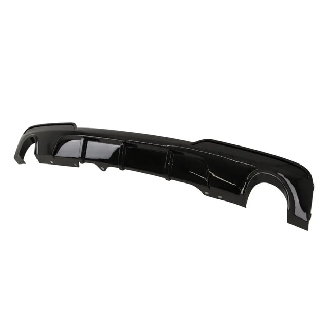 For BMW 5 Series F10 F11 Rear Bumper Diffuser Splitter Dual Exhaust Gloss Black - image 3