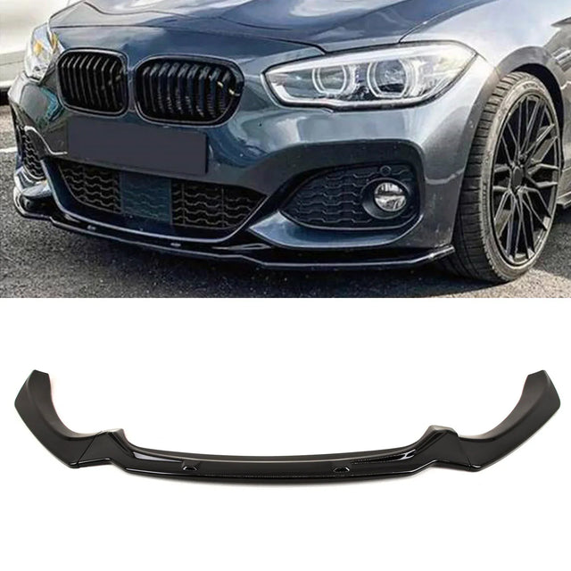 For BMW 1 Series F20 F21 LCI Front Lip Splitter Spoiler Gloss Black - image 2