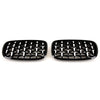 Fits BMW X5 X5M E70 X6 X6M E71 2007-2014 Front Kidney Grilles Gloss Black & Chrome thumbnail